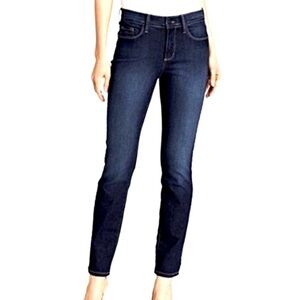 NYDJ Dark Blue Stretch Legging Jegging Jeans with Lift Tuck Technology - Size 12